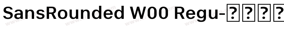 SansRounded W00 Regu字体转换